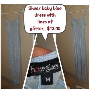 Long baby blue dress
